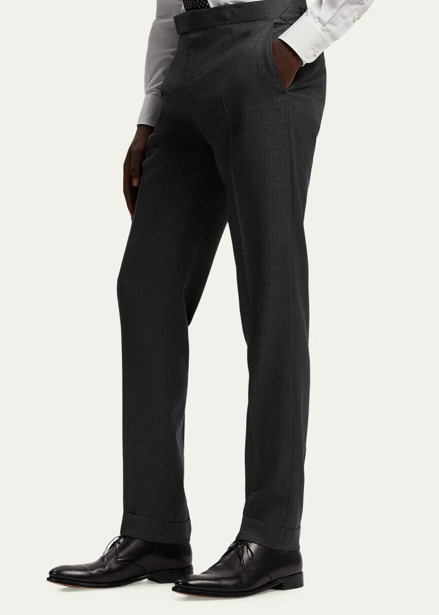 Ralph Lauren Purple LabelKent Hand-Tailored Wool Birdseye Suit