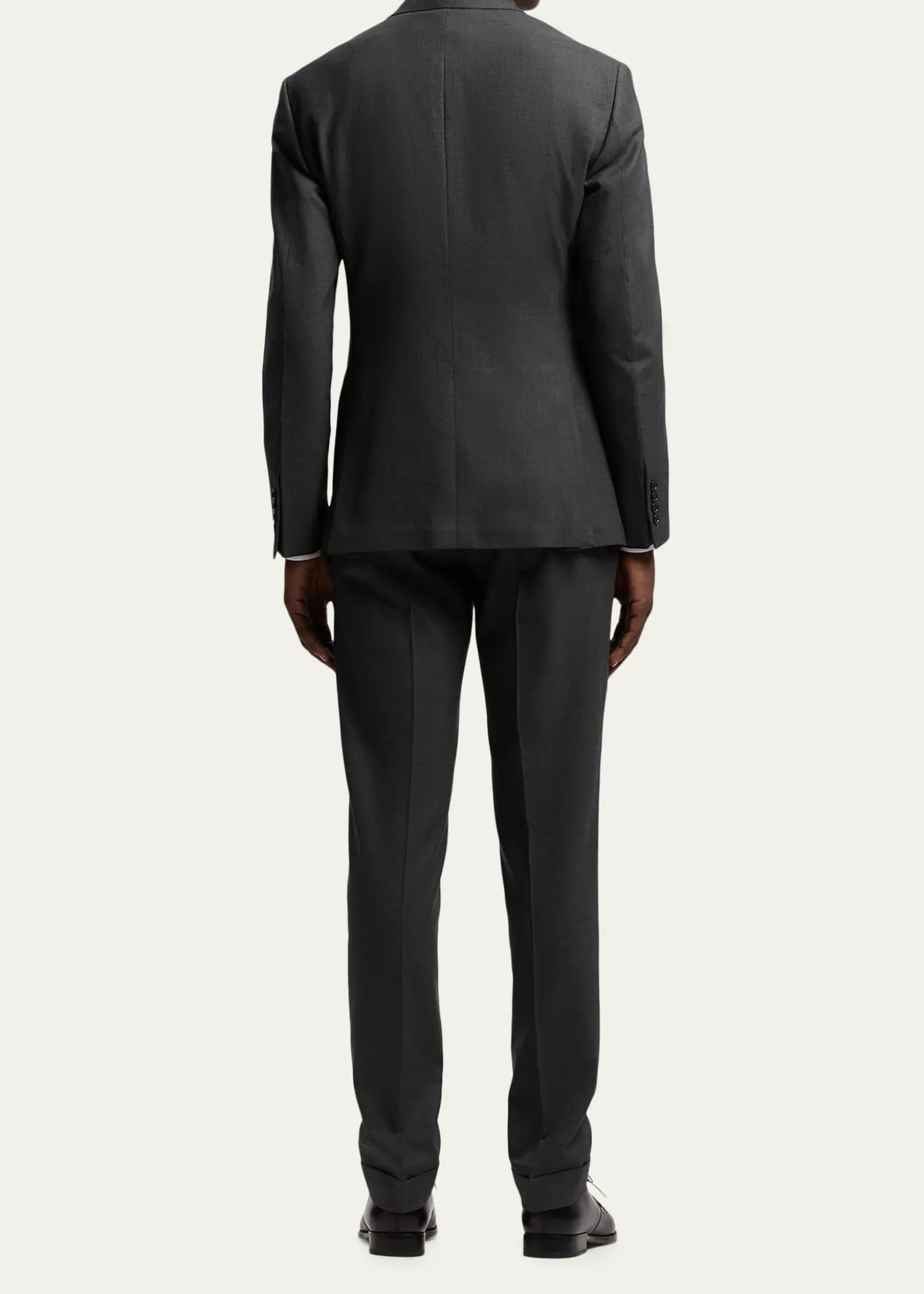 Ralph Lauren Purple LabelKent Hand-Tailored Wool Birdseye Suit