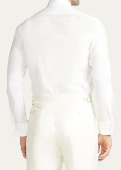 Ralph Lauren Purple LabelPoplin French Cuff Tuxedo Shirt