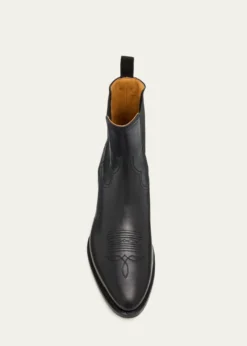 Ralph Lauren Purple LabelLeather Chelsea Western Boot