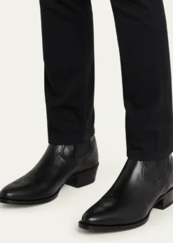 Ralph Lauren Purple LabelLeather Chelsea Western Boot
