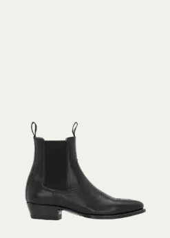 Ralph Lauren Purple LabelLeather Chelsea Western Boot