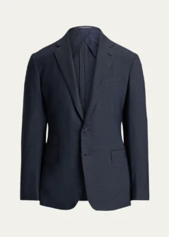 Ralph Lauren Purple LabelKent Hand-Tailored Glen Plaid Wool Suit