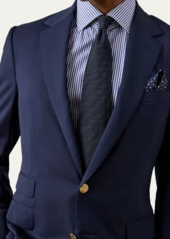 Ralph Lauren Purple LabelMen's Gregory Hand-Tailored Wool Serge Blazer