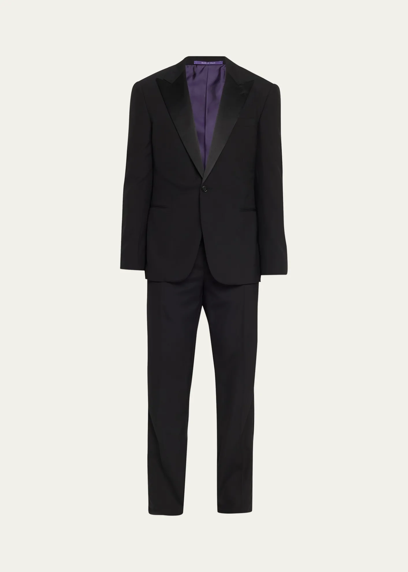 Ralph Lauren Purple LabelGregory Hand-Tailored Wool Peak Tuxedo