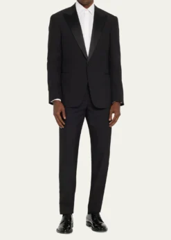 Ralph Lauren Purple LabelGregory Hand-Tailored Wool Peak Tuxedo