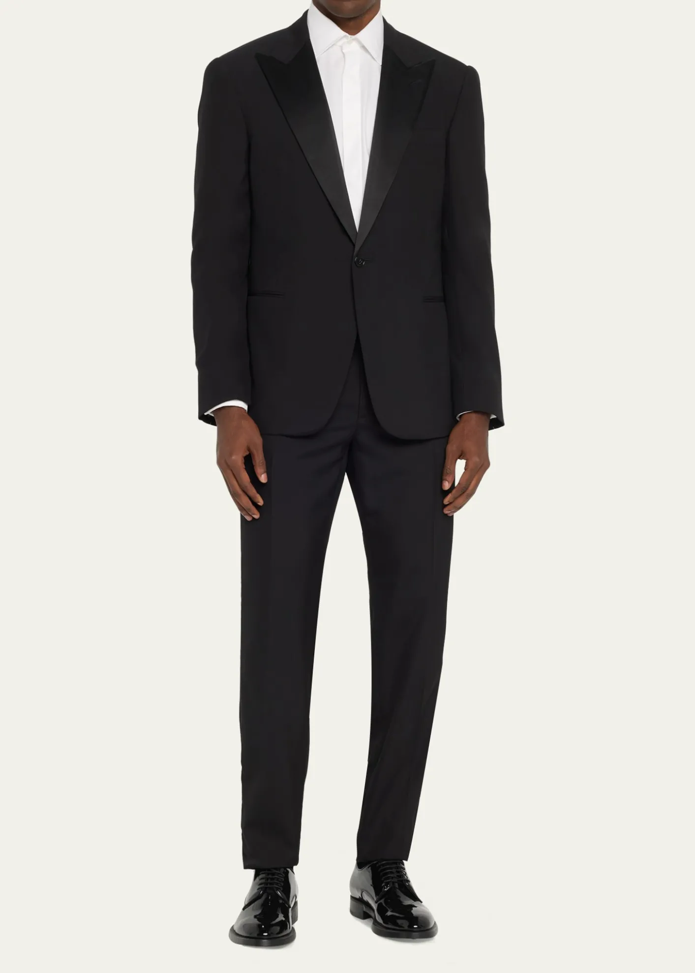 Ralph Lauren Purple LabelGregory Hand-Tailored Wool Peak Tuxedo
