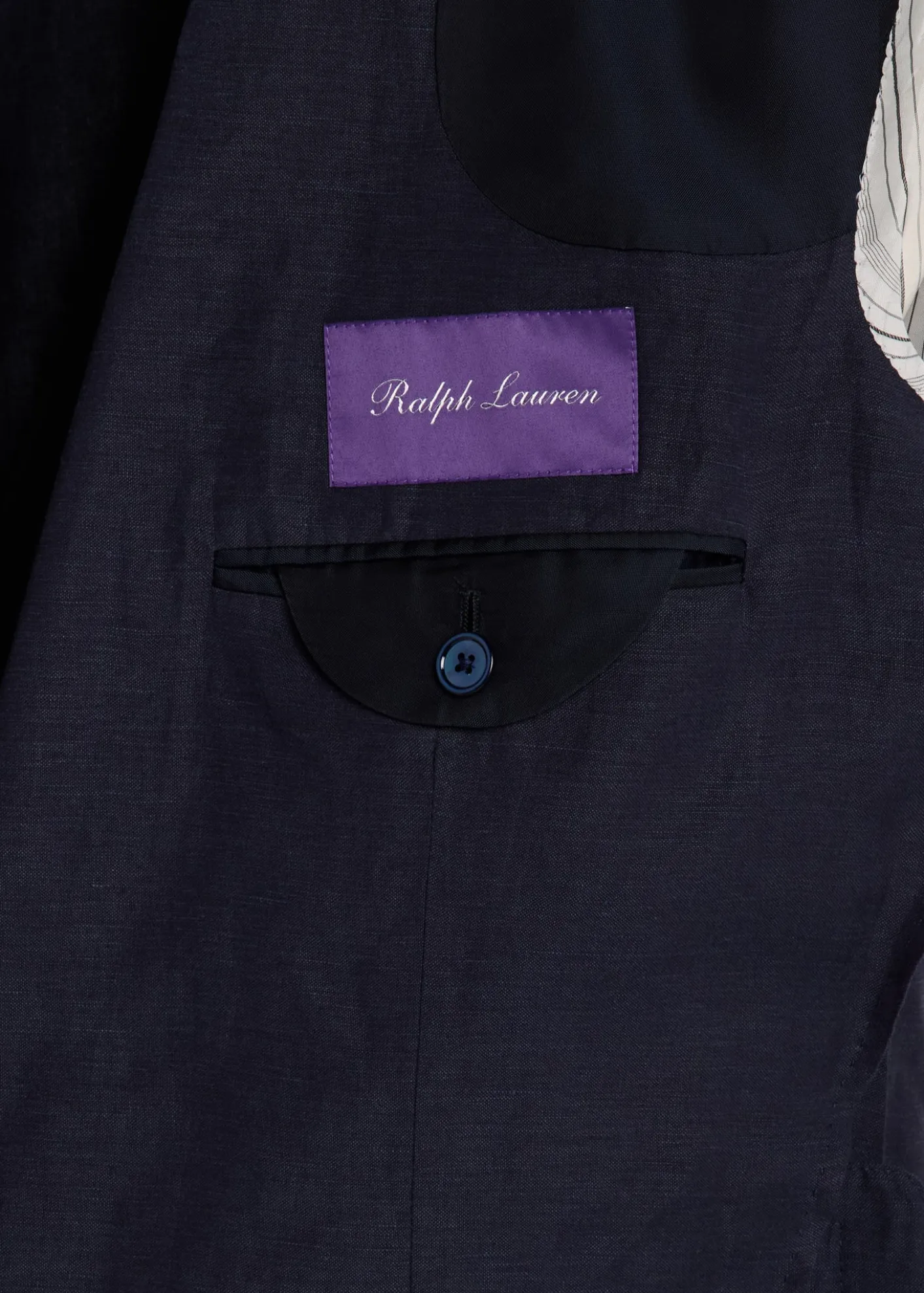 Ralph Lauren Purple LabelKent Hand-Tailored Silk-Linen Jacket