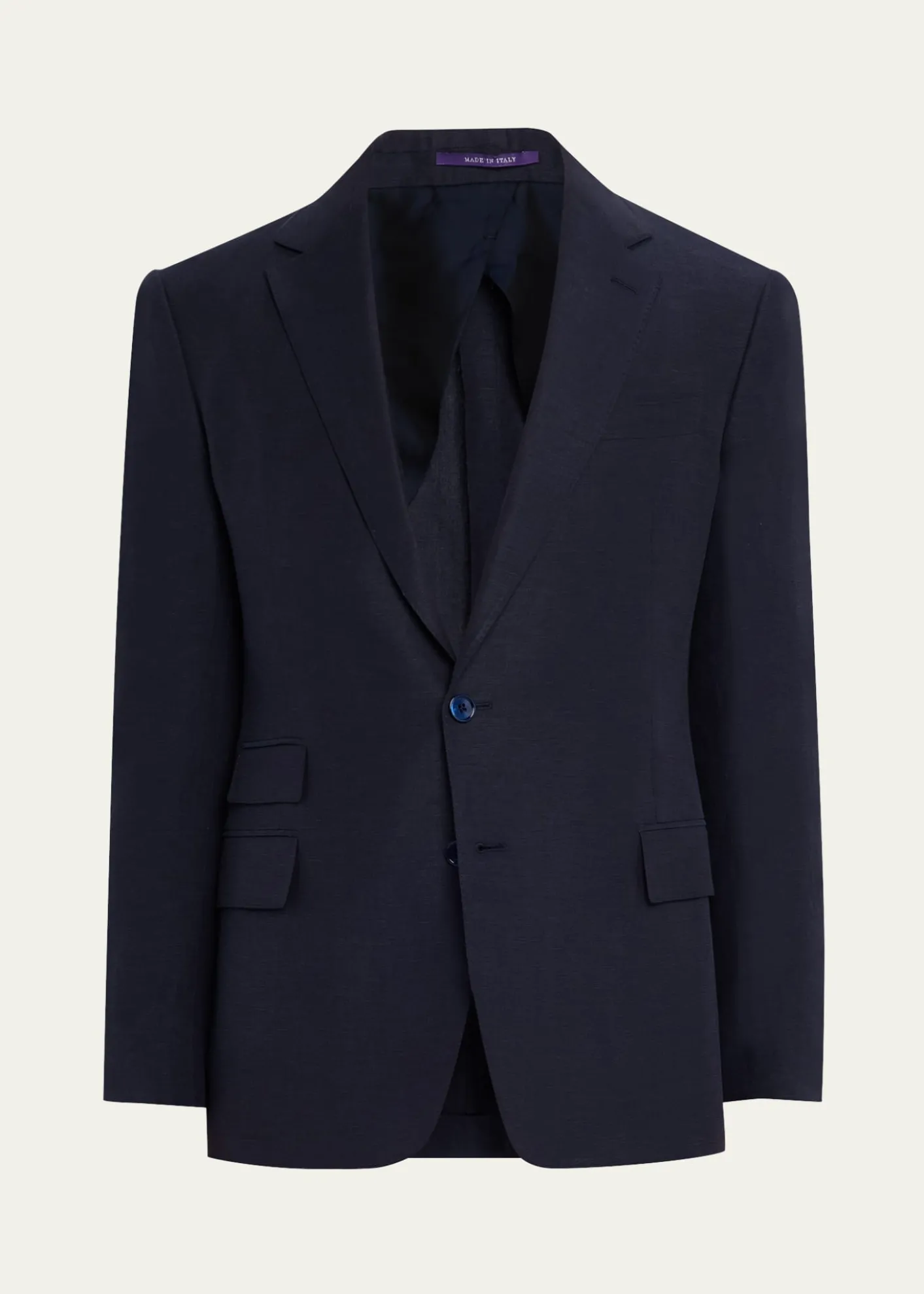 Ralph Lauren Purple LabelKent Hand-Tailored Silk-Linen Jacket