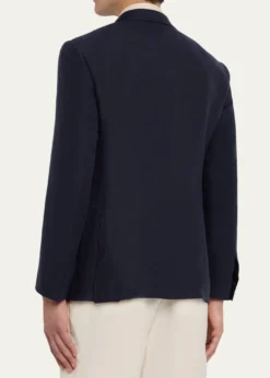 Ralph Lauren Purple LabelKent Hand-Tailored Silk-Linen Jacket