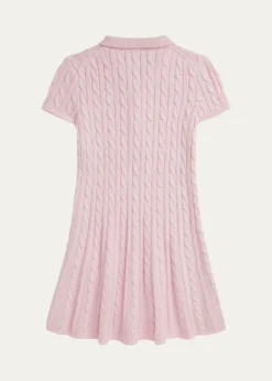 Ralph LaurenLittle Girl's & Girl's Cable-Knit Cotton Polo Sweater Dress