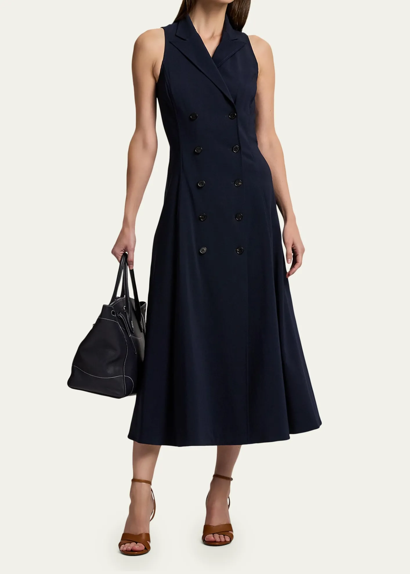 Ralph Lauren CollectionAlecia Cotton-Blend Day Dress