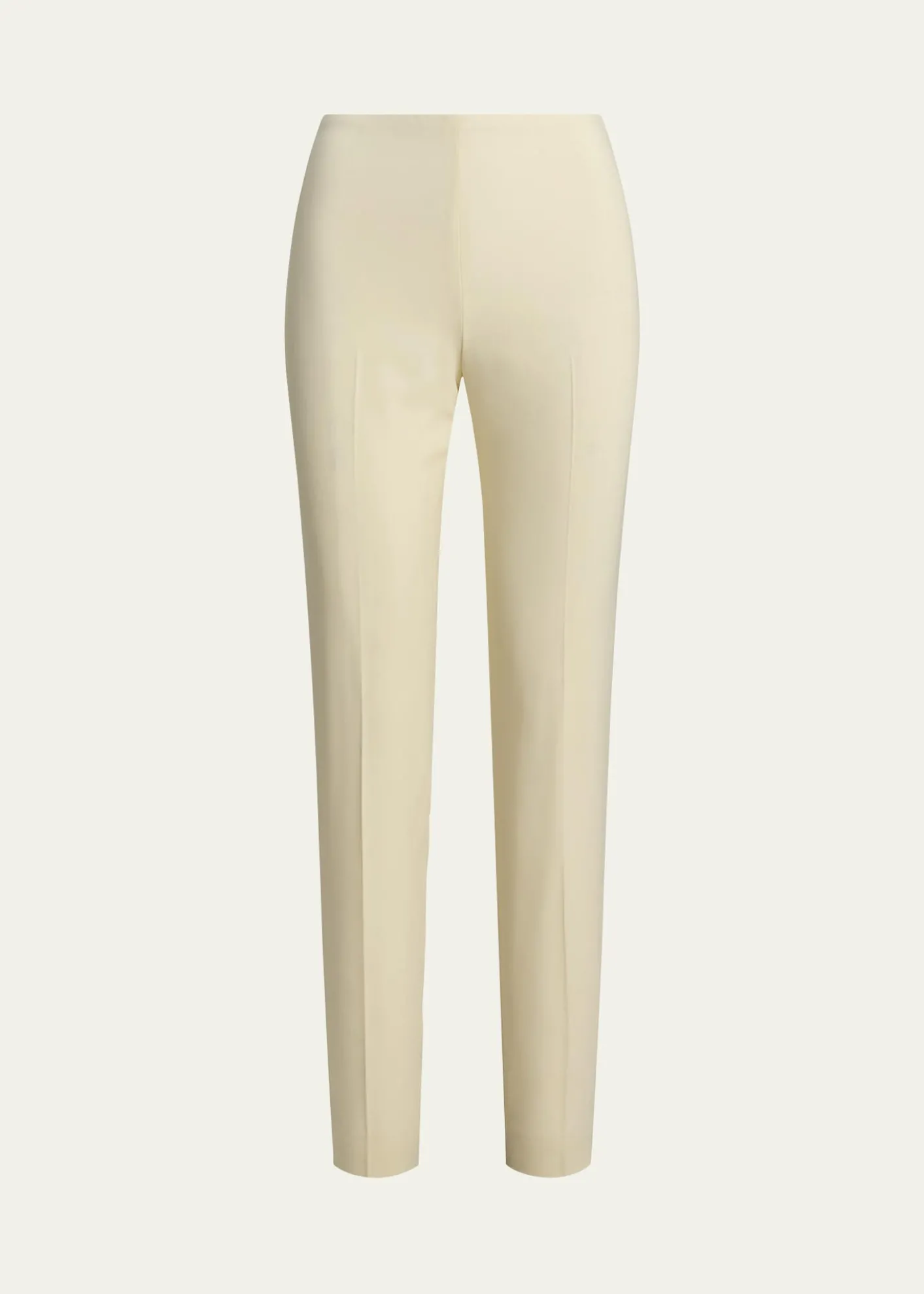 Ralph Lauren CollectionAnnie Cream Crepe Slim-Leg Ankle Pants