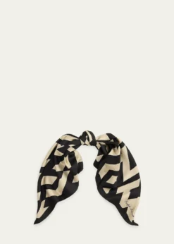 Ralph Lauren CollectionArt Deco-Print Silk Twill Square Scarf