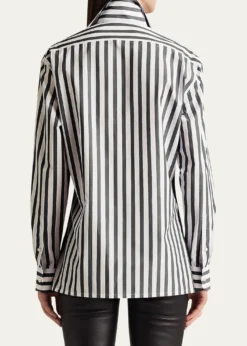 Ralph Lauren CollectionCapri Relaxed-Fit Striped Cotton Shirt