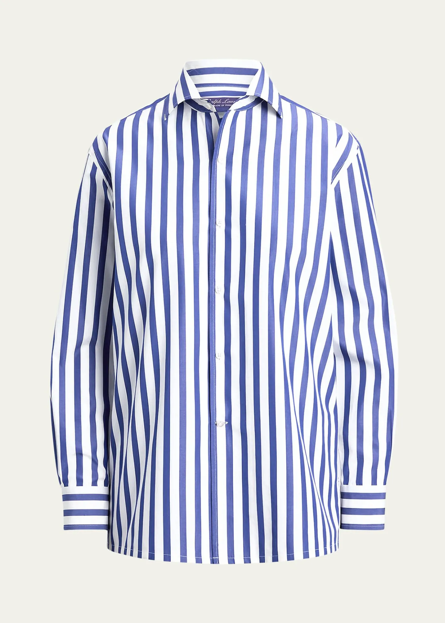 Ralph Lauren CollectionCapri Relaxed-Fit Striped Cotton Shirt