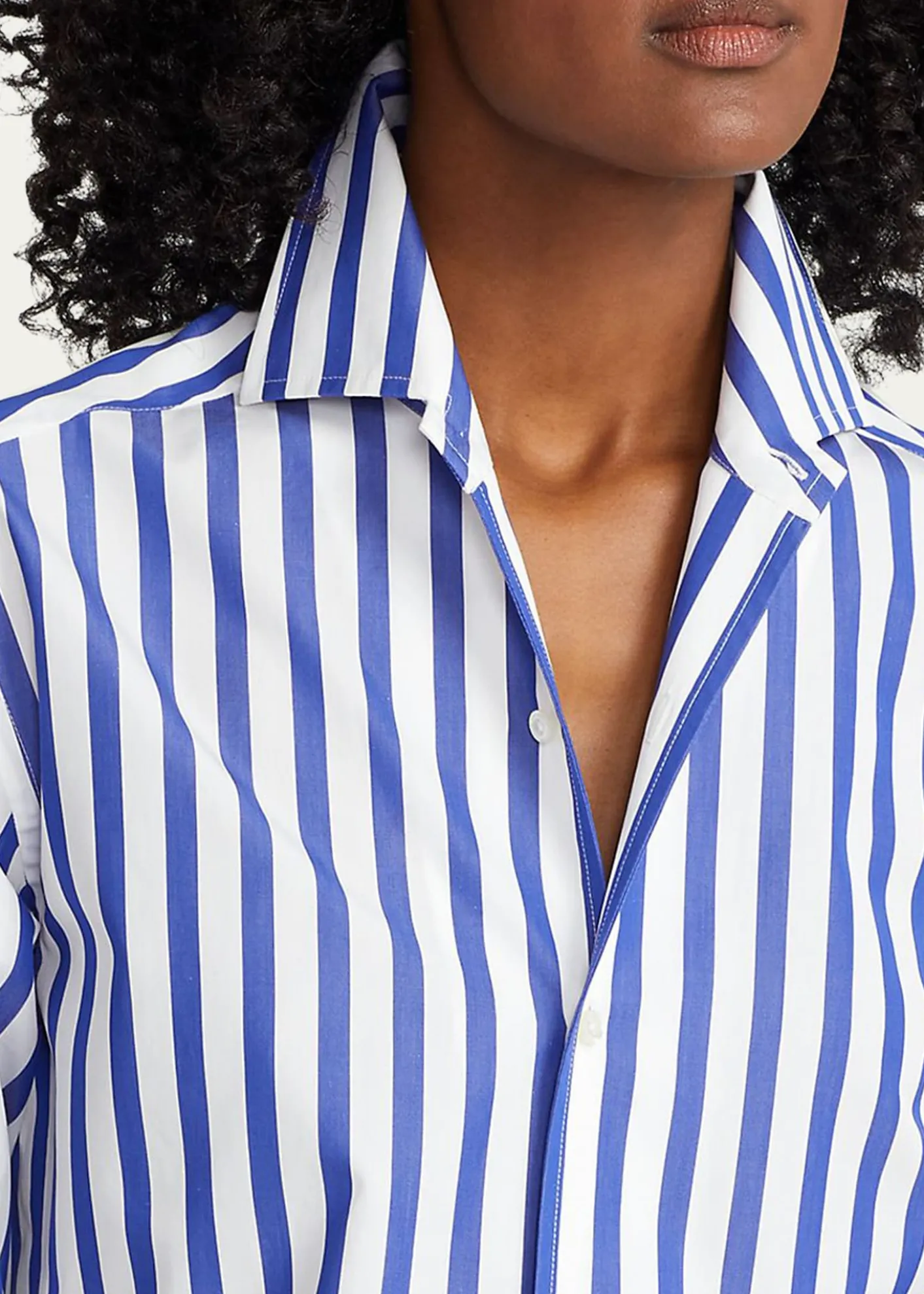 Ralph Lauren CollectionCapri Relaxed-Fit Striped Cotton Shirt