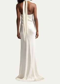 Ralph Lauren CollectionChilton Stretch Satin Evening Dress