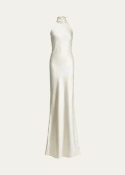Ralph Lauren CollectionChilton Stretch Satin Evening Dress