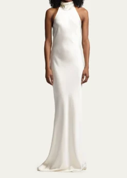 Ralph Lauren CollectionChilton Stretch Satin Evening Dress