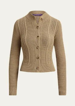 Ralph Lauren CollectionCotton Textured Cardigan Sweater