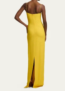 Ralph Lauren CollectionDemetrius Silk Cady Evening Dress