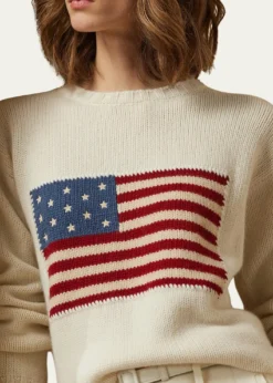 Ralph Lauren CollectionFlag Cashmere Crewneck Sweater