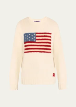 Ralph Lauren CollectionFlag Cashmere Crewneck Sweater
