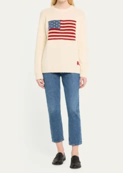Ralph Lauren CollectionFlag Cashmere Crewneck Sweater
