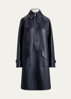 Ralph Lauren CollectionOttis Lambskin Balmacaan Coat