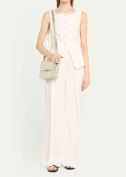 Ralph Lauren CollectionRL 888 Metallic Leather Crossbody Bag