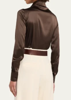 Ralph Lauren CollectionSilk Classic Button-Down Shirt