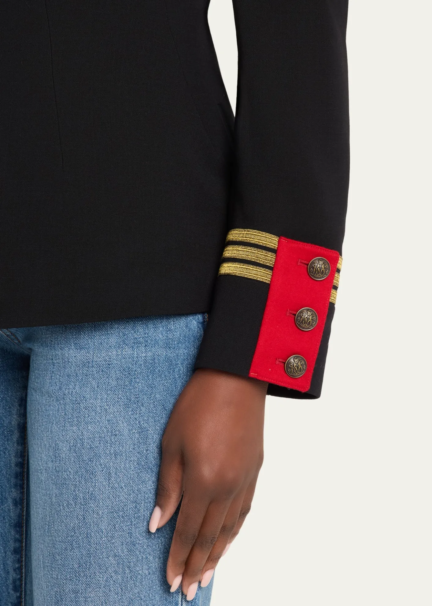 Ralph Lauren CollectionThe Officer's Jacket, Black