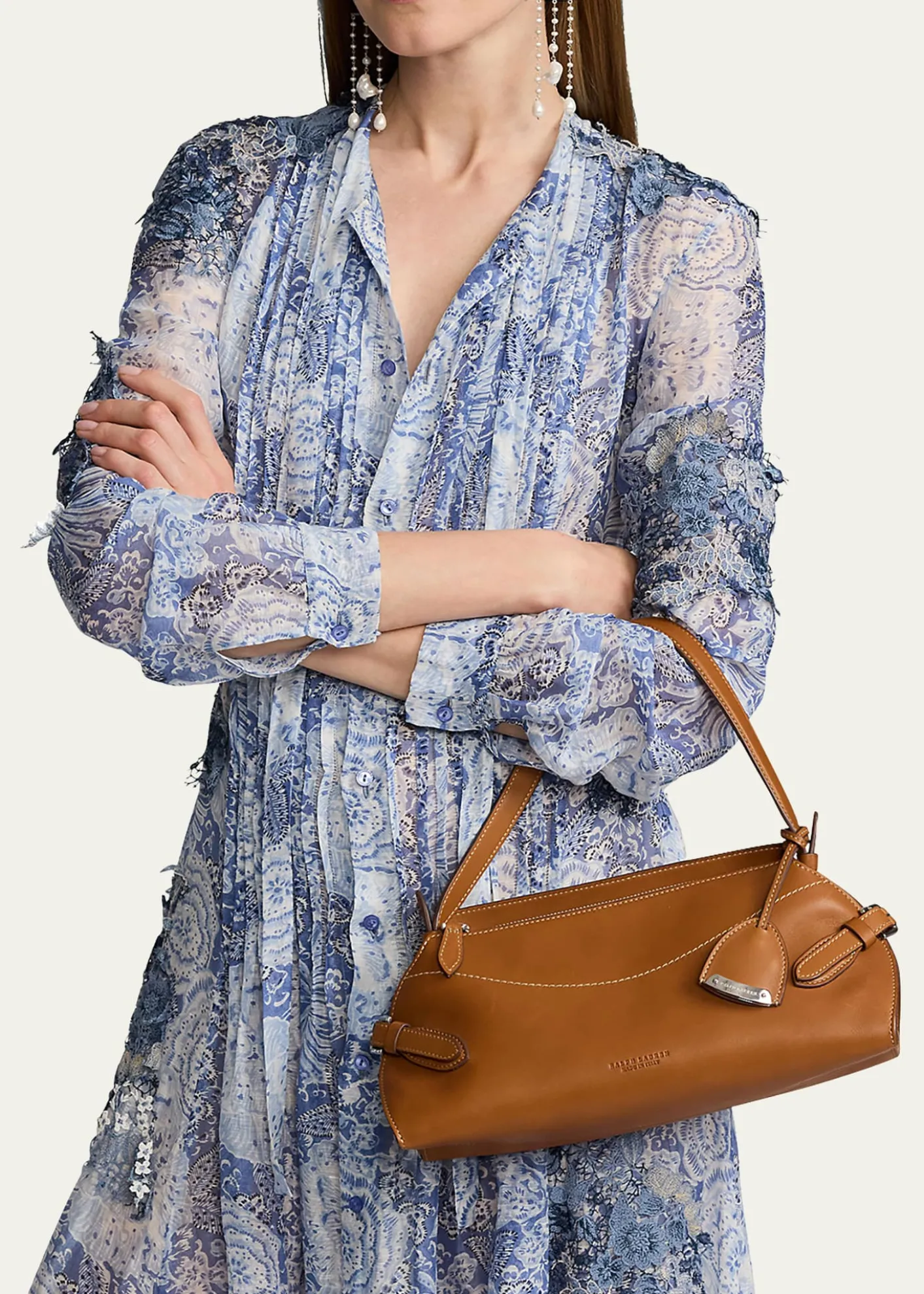 Ralph Lauren CollectionThe Ralph Small Leather Shoulder Bag