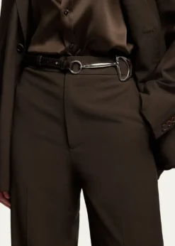 Ralph Lauren CollectionTri-Strap O-Ring Leather Belt
