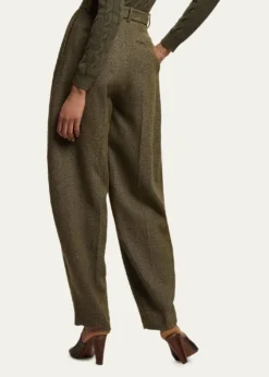 Ralph LaurenHerringbone Barrel-Leg Trousers