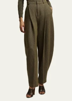 Ralph LaurenHerringbone Barrel-Leg Trousers