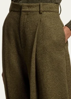 Ralph LaurenHerringbone Barrel-Leg Trousers