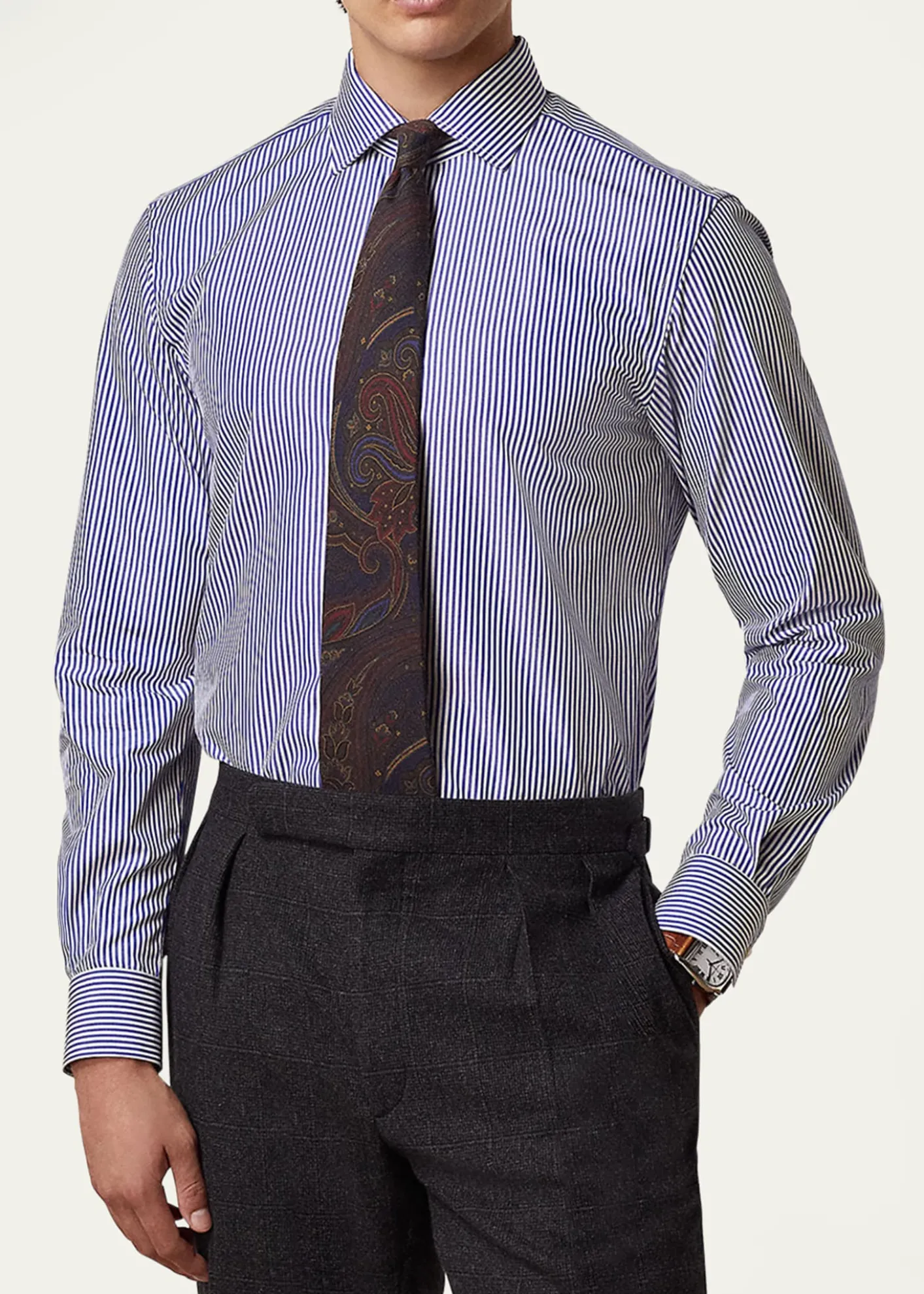 Ralph Lauren Purple LabelBengal-Stripe Shirt