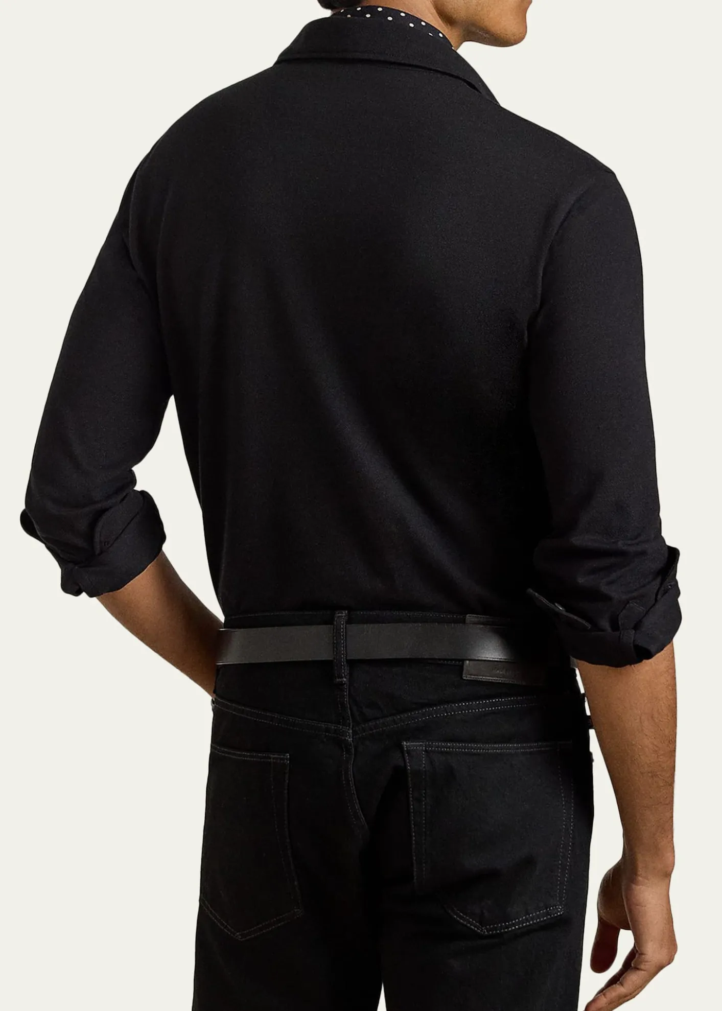 Ralph Lauren Purple LabelCotton-Cashmere Piqué Polo Shirt