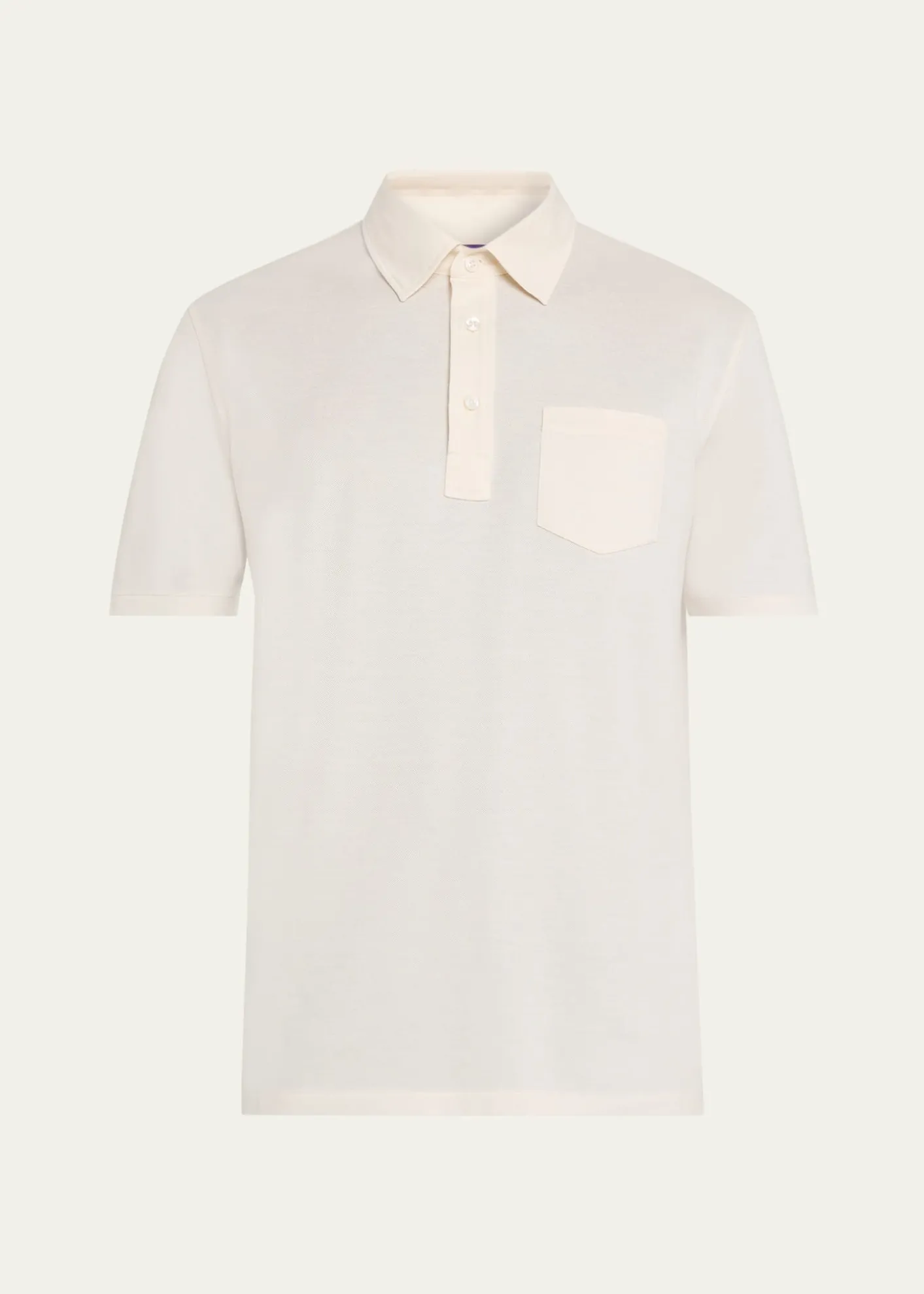 Ralph Lauren Purple LabelCotton-Cashmere Piqué Polo Shirt