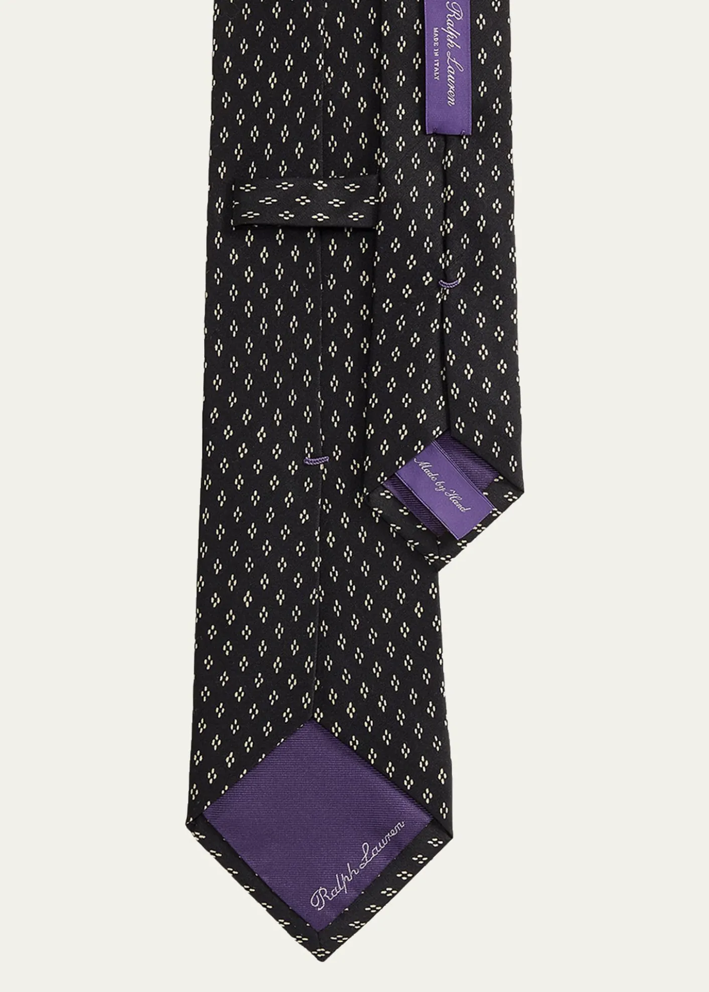 Ralph Lauren Purple LabelDotted-Diamond Silk Tie