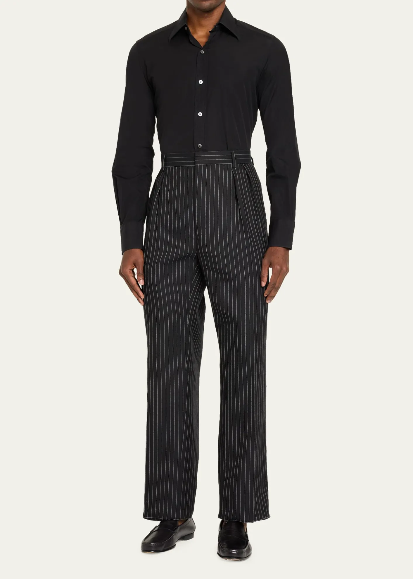 Ralph Lauren Purple LabelGlenn Handmade Rope-Stripe Trouser