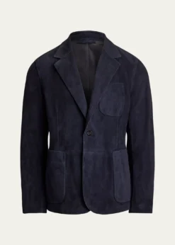 Ralph Lauren Purple LabelHand-Tailored Suede Sport Coat
