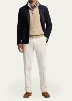 Ralph Lauren Purple LabelHand-Tailored Suede Sport Coat