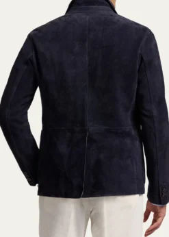 Ralph Lauren Purple LabelHand-Tailored Suede Sport Coat