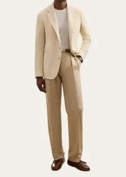 Ralph Lauren Purple LabelMen's Cotton Panama Weave Single-Breasted Blazer