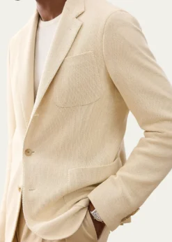 Ralph Lauren Purple LabelMen's Cotton Panama Weave Single-Breasted Blazer