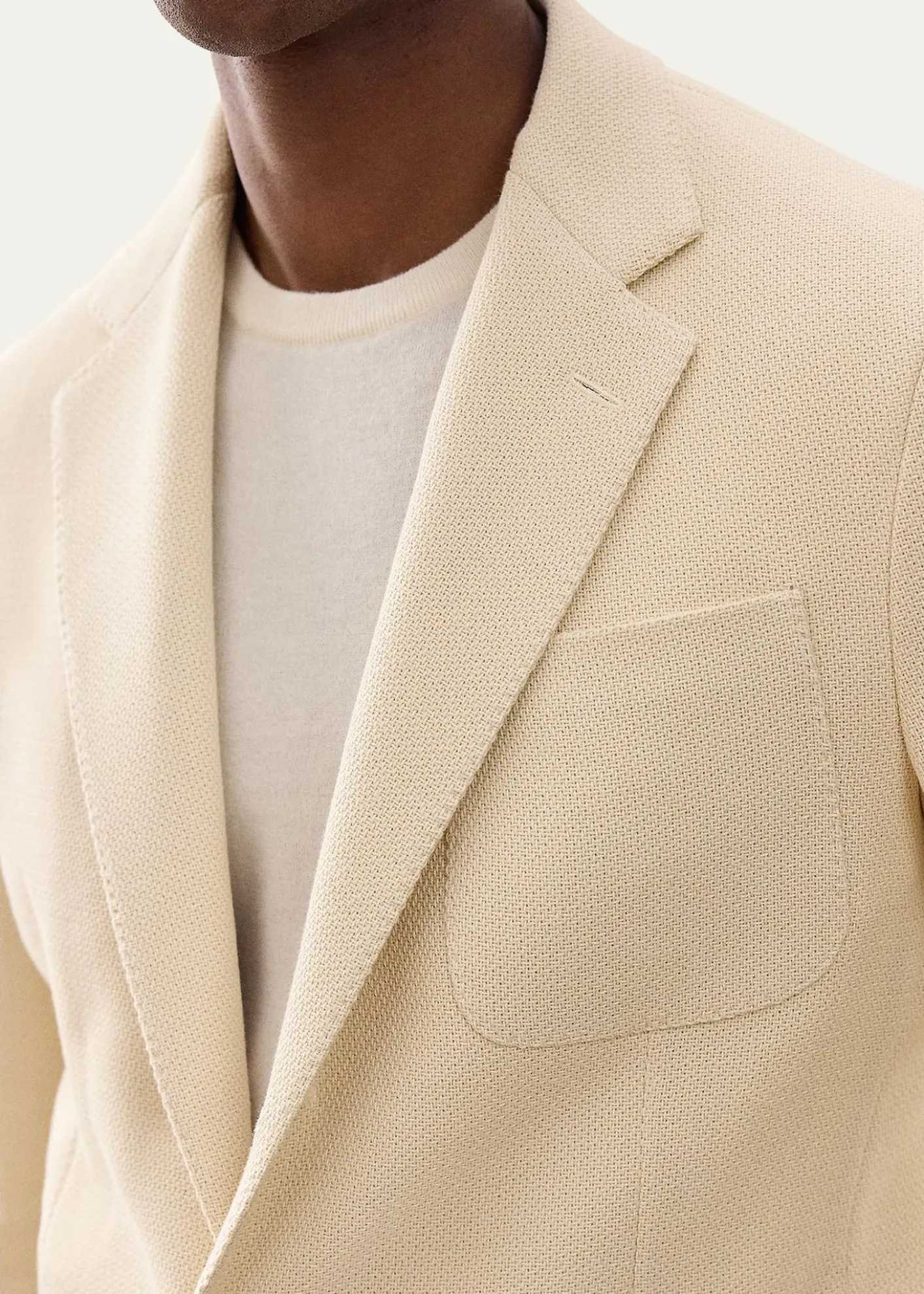 Ralph Lauren Purple LabelMen's Cotton Panama Weave Single-Breasted Blazer