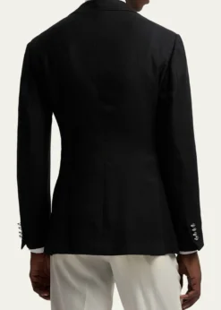 Ralph Lauren Purple LabelMen's Cashmere and Wool Peak Lapel Double-Breasted Blazer